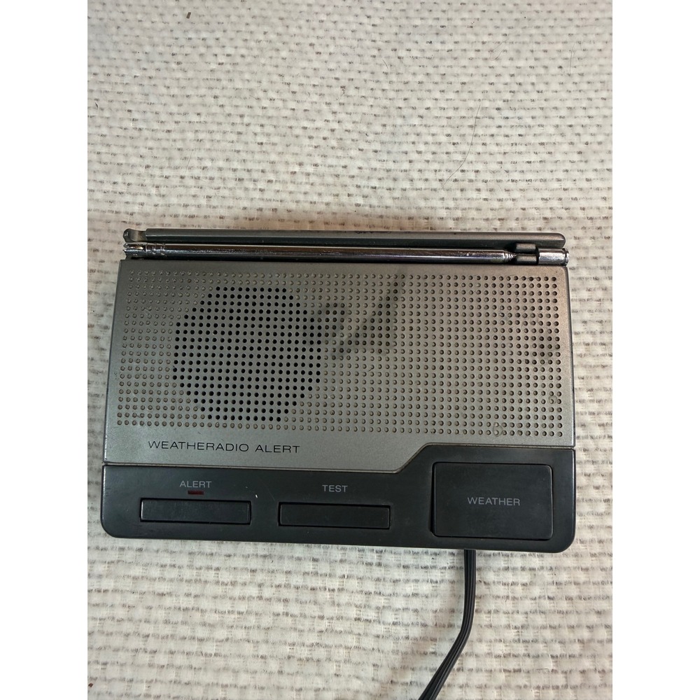 Radio Shack Weatheradio Alert Model 12-240 NOAA Weather Radio Gray Black